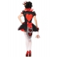 Costume dame de coeur avec couronne