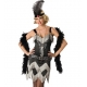 Costume charleston avec collier et boa