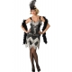 Costume charleston avec collier et boa