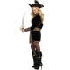 Costume pirate glamour noire et doré