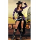 Costume pirate noir et violet