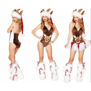 Body renne de no&euml;l avec jambi&egrave;res