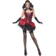 Costume vampire queue de pie avec col