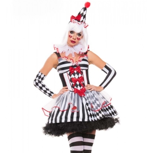 Costume harlequin le clown 