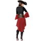 Costume pirate rouge et noir