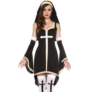 Costume nonne bonne soeur queue de pie