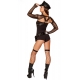 Costume body pompier avec manchette et chapeau