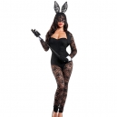 Costume sexy catwoman avec oreille de chat