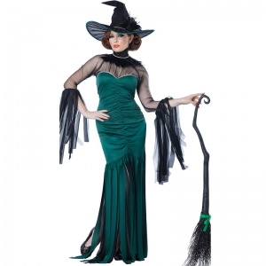 Costume sorcière verte