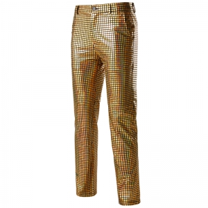 Déguisement Homme pantalon Disco brillant doré M à 3XL