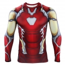 Déguisement Homme tee shirt Iron man manches longues S à 2XL
