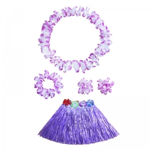Costume ensemble hawai violet pour enfant