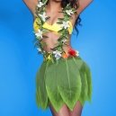 Costume jupe hawai feuille bananier