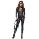 Costume sexy catwoman avec fouet