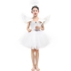 Costume Ange avec ailes en plumes pour fille