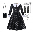 Costume robe Mercredi fille avec la main et le sac
