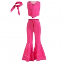 Costume barbie maillot de bain vichy rose pour femme