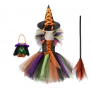 Costume Fille socricère tutu multicolore et 4 accessoires