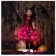 Costume Fille sorcière tutu rouge lumineux LED