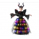 Costume Fille Maléfique tutu lumineux LED avec ailes