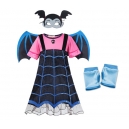 Costume Fille Vampirina avec poupée et demi masque