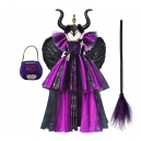 Costume Fille sorcière araignée violette tutu