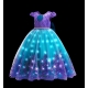 Costume Fille princesse cendrillon lumineuse LED 