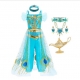 Costume pour fille jasmine Aladdin avec la lampe 