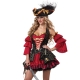 Costume pirate espagnol rouge