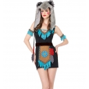 Costume  l'indienne loup