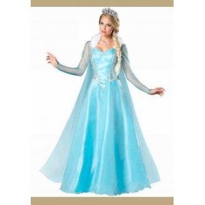 Adulte Femmes Reine des neiges gelées Elsa Costume Cosplay Robe de
