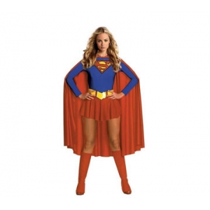 Costume superman avec cape longue